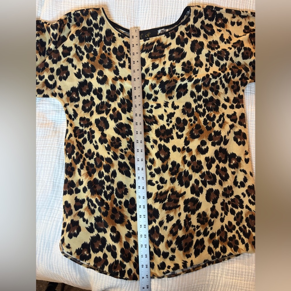 Vintage Leopard Print Terrycloth Swim Cover - Picture 9 of 11